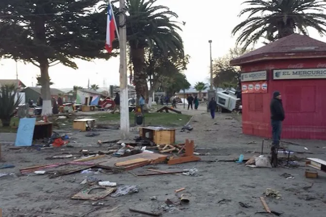 Papa Francisco reza por víctimas del terremoto en Chile