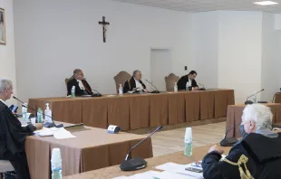 Imagen referencial de una audiencia del Tribunal Vaticano. Foto: Vatican Media 