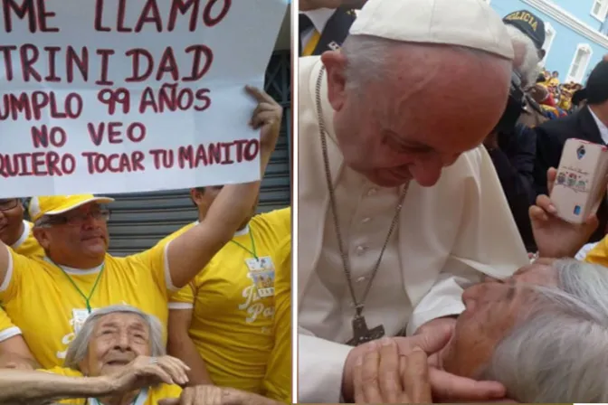 Esto fue lo que Doña Trinidad le dijo al Papa Francisco