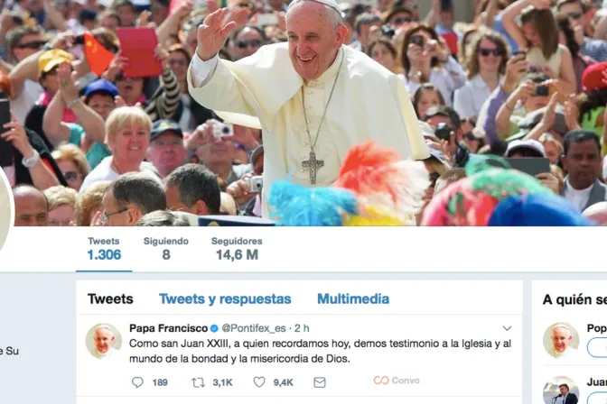 Éxito del Papa en Twitter: Alcanza los 40 millones de seguidores