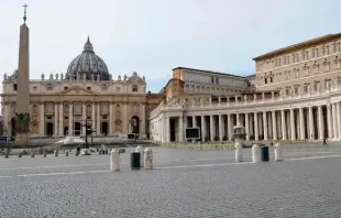 Imagen referencial. Plaza San Pedro del Vaticano vacía. Foto: Mercedes De La Torre / ACI Prensa 