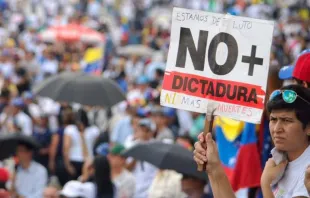 Manifestante durante protesta contra el gobierno de Nicolás Maduro / Foto: Facebook Voluntad Popular 