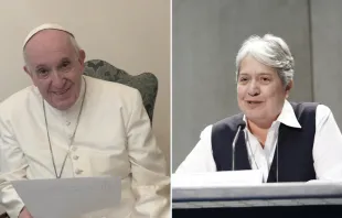 Captura del video mensaje del Papa / Hermana Norma Pimentel en 2017. Foto: Daniel Ibáñez / ACI Prensa 