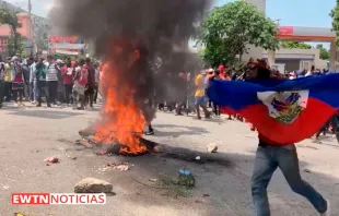 Haití sigue sufriendo episodios de violencia. Crédito: EWTN Noticias (captura de video) 