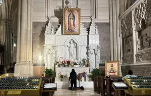 Capilla dedicada a Nuestra Señora de Guadalupe en la Catedral de San Patricio, en Nueva York. Crédito: Cortesía de Horacio Ramos. 