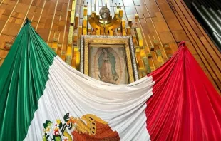 Imagen original de la Virgen de Guadalupe en su Santuario en Ciudad de México. Crédito: David Ramos / ACI Prensa. 