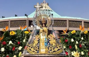 Imagen de Nuestra Señora de Zapopan en el exterior de la Basílica de Guadalupe en Ciudad de México. Crédito: Cortesía de la Basílica de Zapopan. 