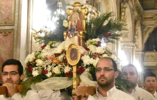 Fiesta Virgen de Coromoto en Chile. Cru00e9dito: Comunidad venezolana en Santiago de Chile.  