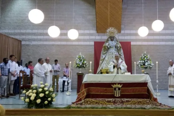 Virgen de la Merced visitó a internos de prisión en España