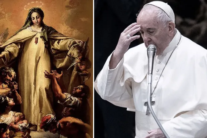 El Papa invita a acudir a la Virgen de la Merced para romper las cadenas de esclavitud