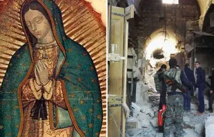 Virgen de Guadalpue - Ruinas de la ciudad de Alepo / Foto: Wikipedia (Dominio Público - Alexandre Goodarzy (SOS Chrétiens d´Orient) 