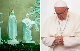 La Virgen de Knock. Crédito: Dominio público / Papa Francisco. Crédito: Daniel Ibáñez (ACI Prensa) 