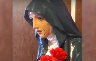 Imagen de Virgen que llora en Argentina / Cru00e9dito: Captura Youtube 