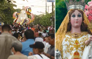 Procesión de la Virgen de la Merced en León, Nicaragua (2022) Crédito: Cortesía de Santuario Diocesano Nuestra Señora de la Merced 