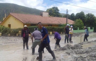 Voluntarios trabajan en zonas afectadas / Foto: Cu00e1ritas Diocesana Jujuy 