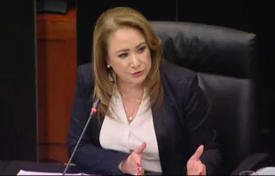 Yasmín Esquivel. Foto: Captura de video / Senado de México. 