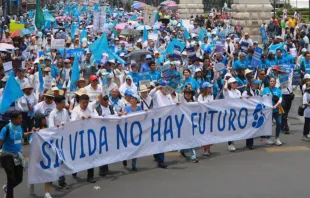 Marcha para pedir políticas públicas a favor de la vida Crédito: Desde la Fe