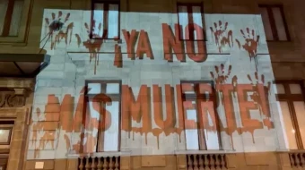 Manifestación en el Congreso de la CDMX contra el aborto