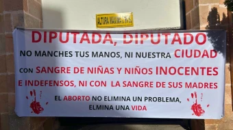 Manifestación a favor de la vida en Zacatecas