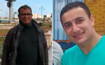 Abdulbaqi Saeed Abdo (izquierda) y Nour Girgis (derecha).