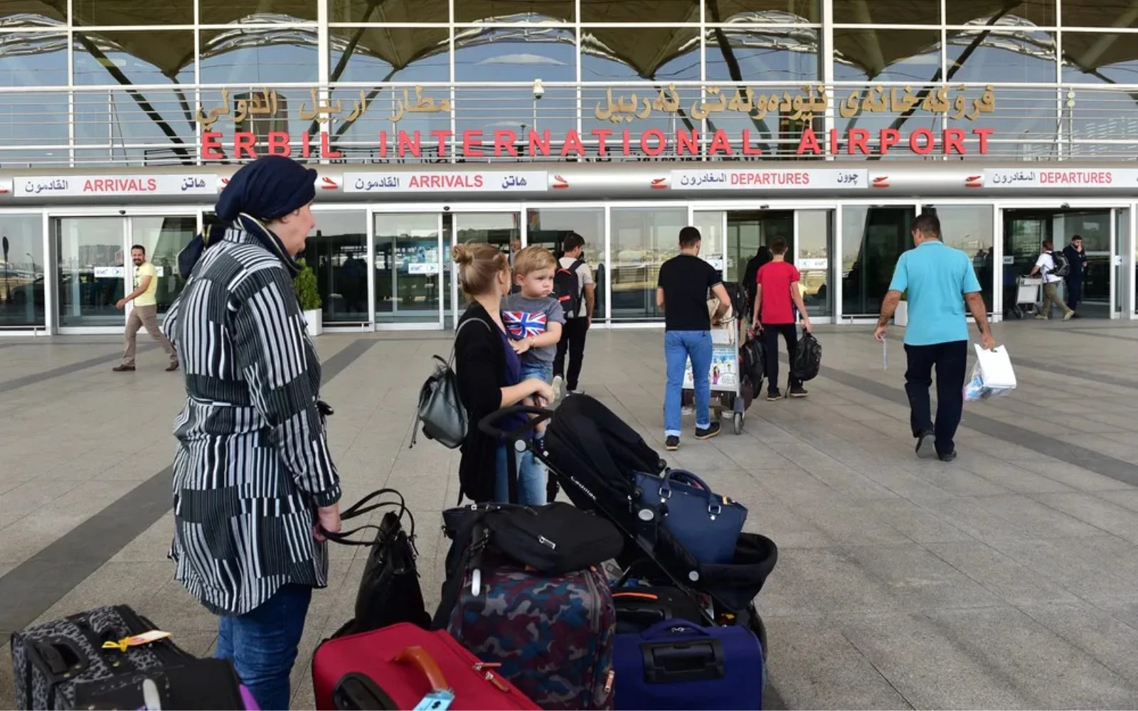 Entrada del aeropuerto internacional de Erbil (Irak).?w=200&h=150