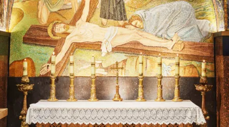 Altar de la Capilla latina de la Crucificción