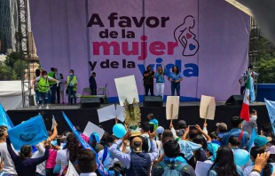 Marcha A favor de la mujer y la vida en 2021. Crédito: Conferencia del Episcopado Mexicano