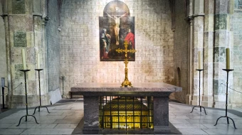 Las reliquias de Santo Tomás de Aquino se guardan en Toulouse, Francia, donde se fundó la orden dominicana.