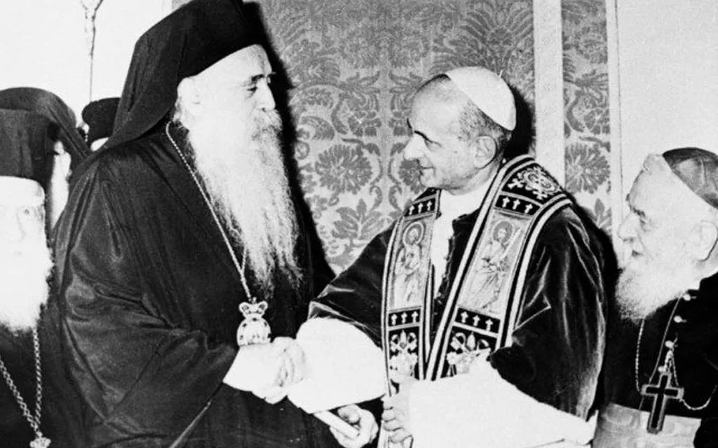 Pope Francis remembers the hug between Saint Paul VI and Athenagoras