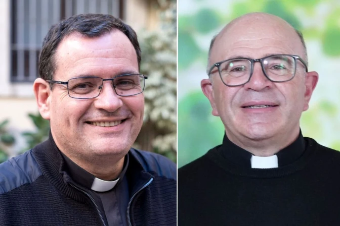 Los sacerdotes Fernando Enrique Ramón Casas y Arturo Javier García Pérez, nombrados obispos auxiliares de Valencia (España).