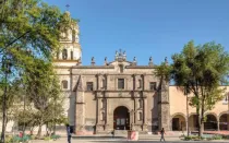 Parroquia San Juan Bautista, en la alcaldía de Coyoacán, al sur de la Ciudad de México.