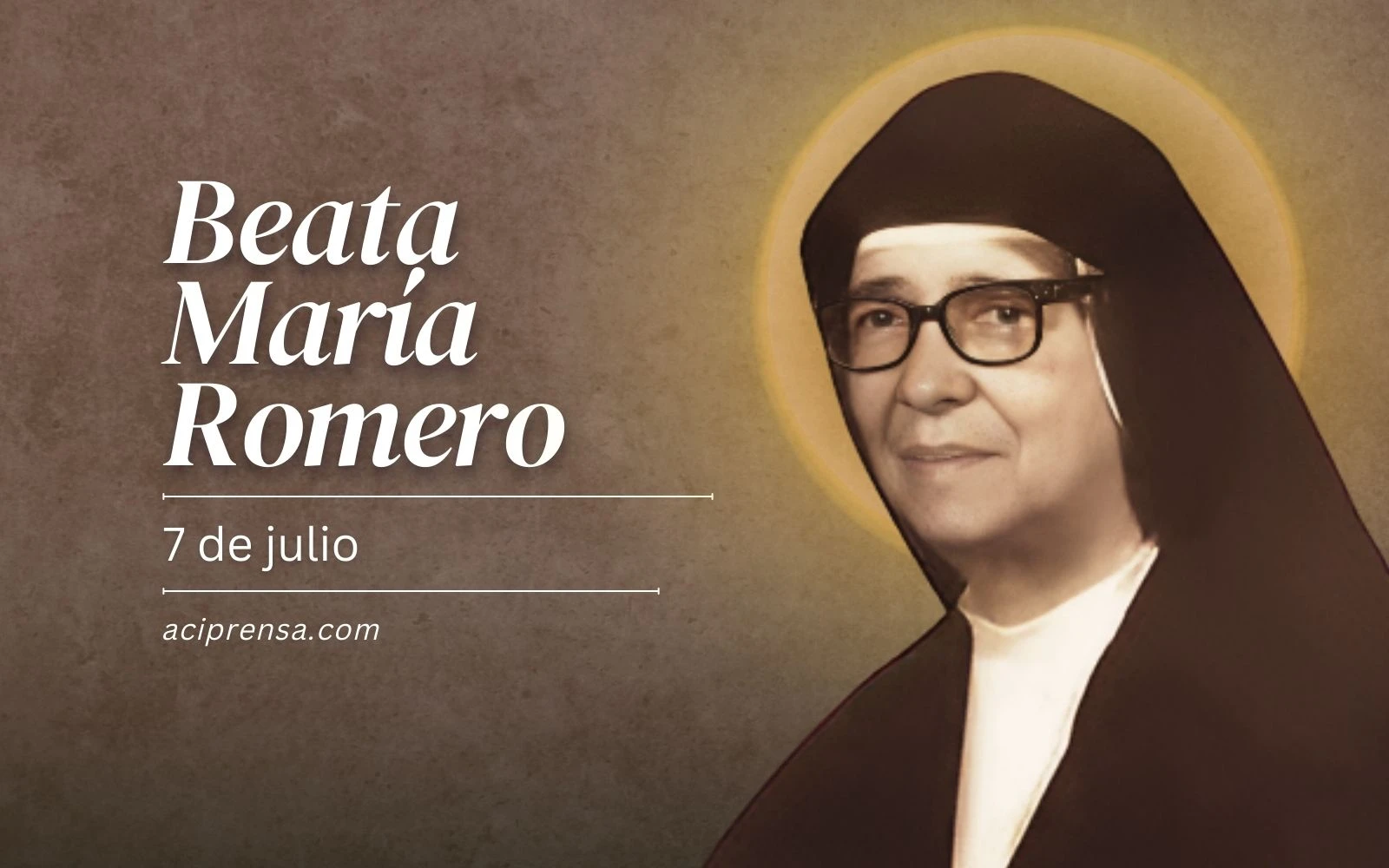 Saint of the day July 7: Blessed María Romero. Catholic Saint - TIme News