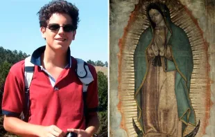 Carlo Acutis y la Virgen de Guadalupe. Crédito: Cortesía Nicola Gori / Dominio público.