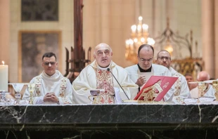 Mons. Enrique Benavent, Arzobispo de Valencia (España), preside una Misa por las víctimas de la DANA. Crédito: CEE.