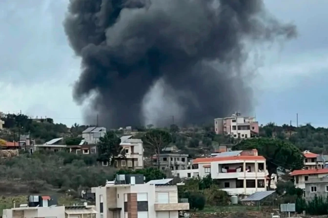 Bombardeos en el sur del Líbano en septiembre de 2024.