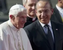 Benedicto XVI y Felipe Calderón