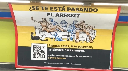 Campaña de la Asociación de Familias Numerosas de Madrid.