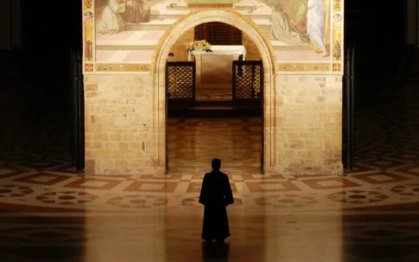 La pequeña capilla de la Porciúncula. Crédito: Vatican News