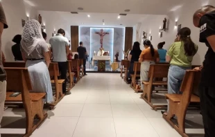 La capilla de la Madre del Amor se encuentra dentro del centro comercial Mangabeira, en João Pessoa (PB). Crédito: Tienda Madre del Amor.