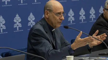 Cardenal Víctor Tucho Fernández habla sobre Garabandal, en la rueda de prensa sobre Medjugorje en el Vaticano.