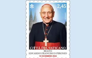 Sello postal del Cardenal Pironio Crédito: Vatican Media