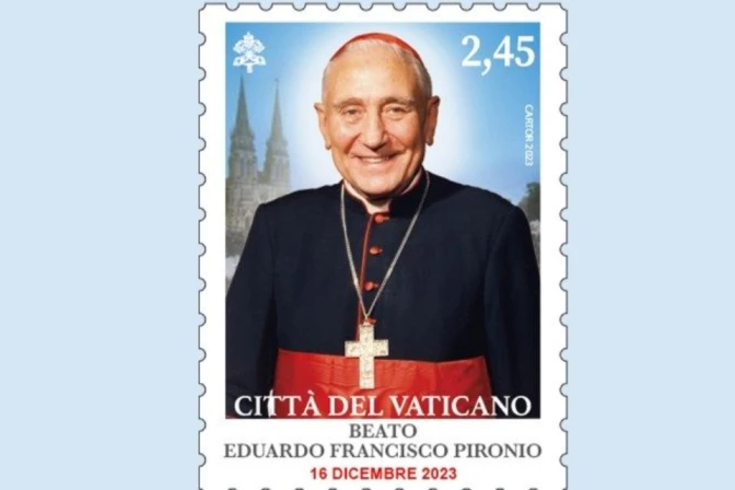 Sello postal del Cardenal Pironio