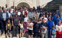 Cardenal de Jerusalén visita la única parroquia católica de Gaza