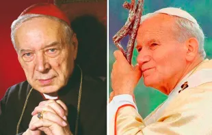 El Beato Cardenal Stefan Wyszyński y San Juan Pablo II. Créditos: Church in Poland - Vatican Media.