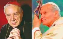 El Beato Cardenal Stefan Wyszyński y San Juan Pablo II.