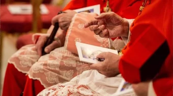 En la imagen, los cardenales se reúnen en el consistorio público ordinario para la creación de nuevos cardenales en la Basílica de San Pedro el 5 de octubre de 2019. El próximo consistorio será el 8 de diciembre de 2024.