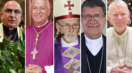 Mons. Fernando Chomali/Mons. Carlos Castillo/Mons. Vicente Bokalic/Mons. Luis Cabrera/Mons. Jaime Spengler.