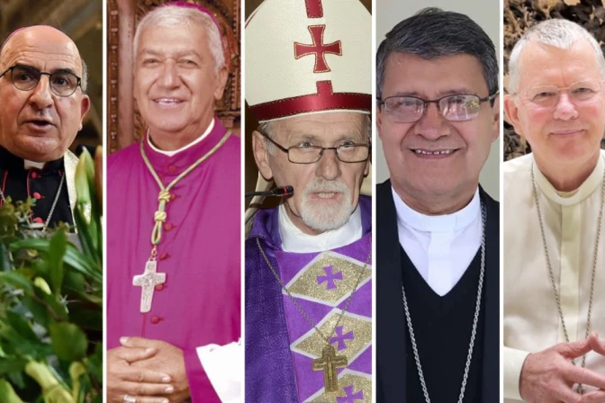 Mons. Fernando Chomali/Mons. Carlos Castillo/Mons. Vicente Bokalic/Mons. Luis Cabrera/Mons. Jaime Spengler.