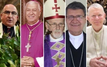 Mons. Fernando Chomali/Mons. Carlos Castillo/Mons. Vicente Bokalic/Mons. Luis Cabrera/Mons. Jaime Spengler.