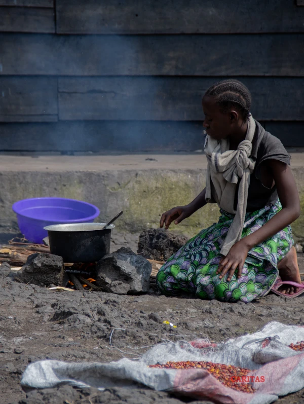 The M23 offensive has forced thousands of people to flee from their homes. Credit: Caritas-Goma (Nord Kivu)